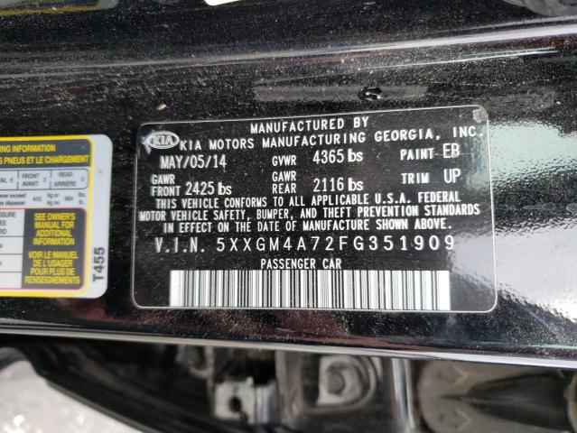 Photo 11 VIN: 5XXGM4A72FG351909 - KIA OPTIMA 