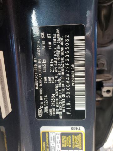 Photo 11 VIN: 5XXGM4A72FG365082 - KIA OPTIMA LX 