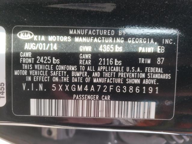 Photo 9 VIN: 5XXGM4A72FG386191 - KIA OPTIMA 