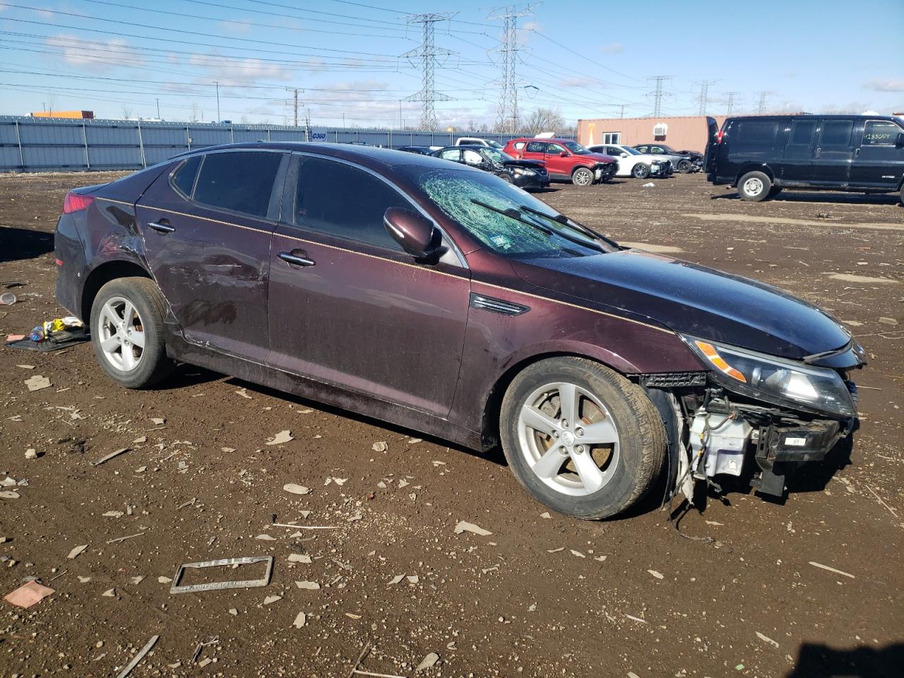 Photo 3 VIN: 5XXGM4A72FG389303 - KIA OPTIMA 