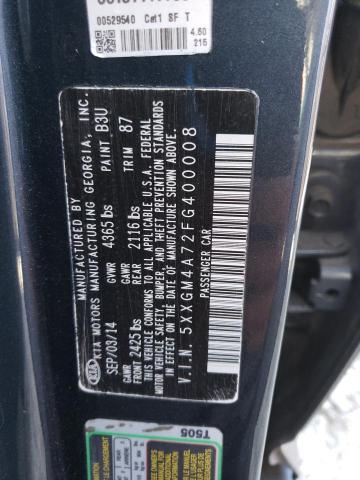 Photo 11 VIN: 5XXGM4A72FG400008 - KIA OPTIMA 