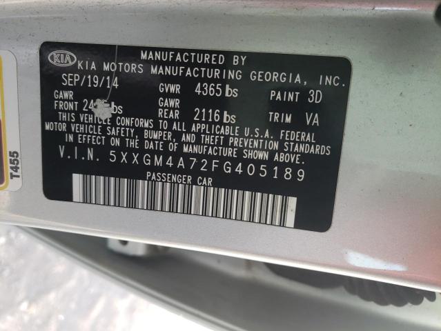 Photo 11 VIN: 5XXGM4A72FG405189 - KIA OPTIMA 