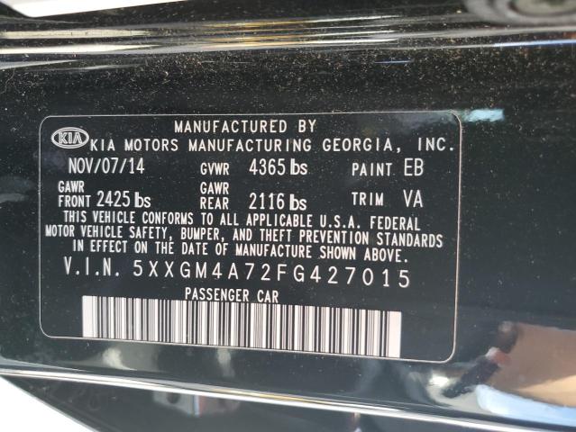 Photo 11 VIN: 5XXGM4A72FG427015 - KIA OPTIMA LX 