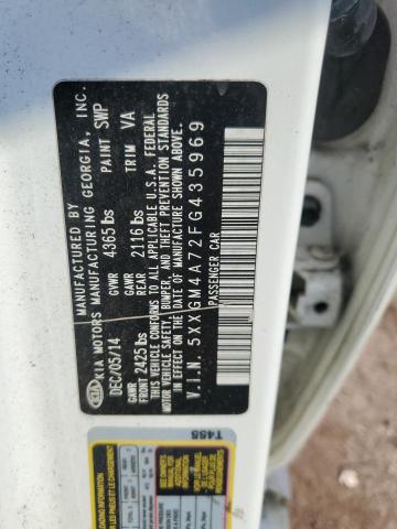 Photo 11 VIN: 5XXGM4A72FG435969 - KIA OPTIMA LX 