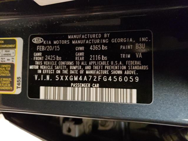 Photo 9 VIN: 5XXGM4A72FG456059 - KIA OPTIMA LX 