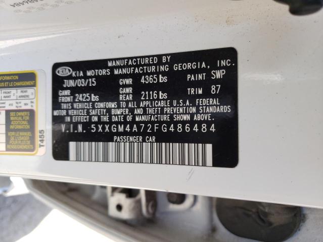 Photo 12 VIN: 5XXGM4A72FG486484 - KIA OPTIMA 