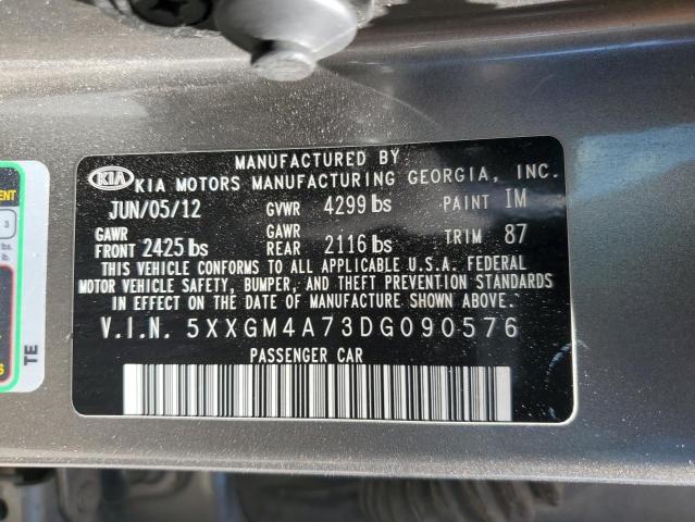 Photo 11 VIN: 5XXGM4A73DG090576 - KIA OPTIMA 