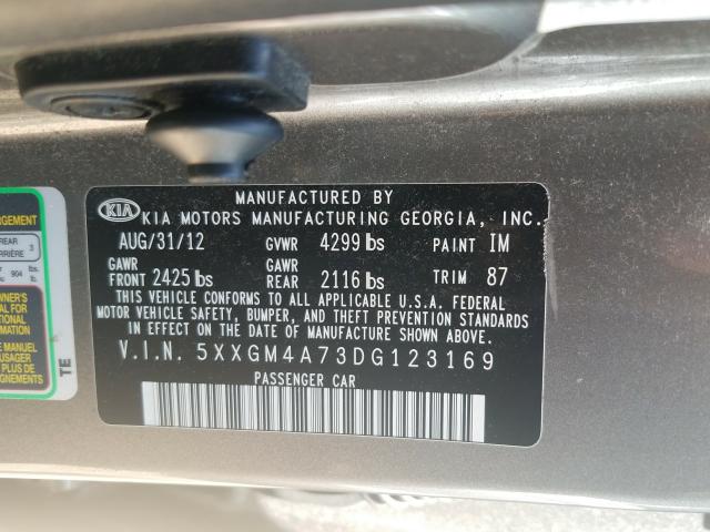 Photo 9 VIN: 5XXGM4A73DG123169 - KIA OPTIMA LX 