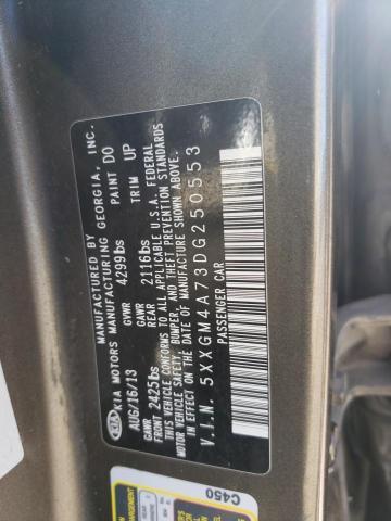 Photo 12 VIN: 5XXGM4A73DG250553 - KIA OPTIMA LX 