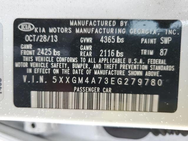 Photo 11 VIN: 5XXGM4A73EG279780 - KIA OPTIMA LX 