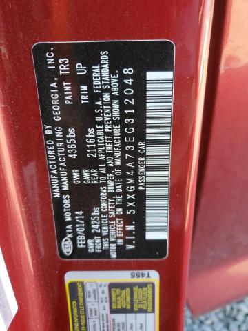 Photo 12 VIN: 5XXGM4A73EG312048 - KIA OPTIMA 