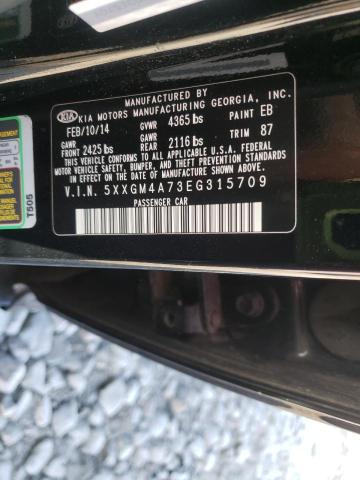 Photo 9 VIN: 5XXGM4A73EG315709 - KIA OPTIMA LX 