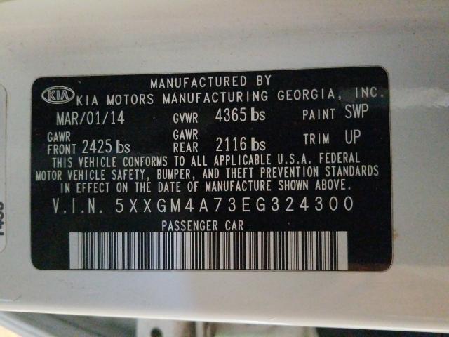 Photo 9 VIN: 5XXGM4A73EG324300 - KIA OPTIMA LX 