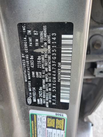 Photo 11 VIN: 5XXGM4A73FG351143 - KIA OPTIMA 