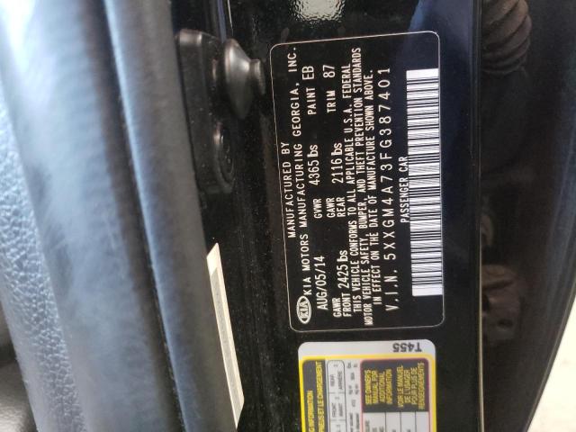 Photo 9 VIN: 5XXGM4A73FG387401 - KIA OPTIMA LX 