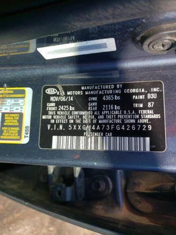 Photo 9 VIN: 5XXGM4A73FG426729 - KIA OPTIMA LX 