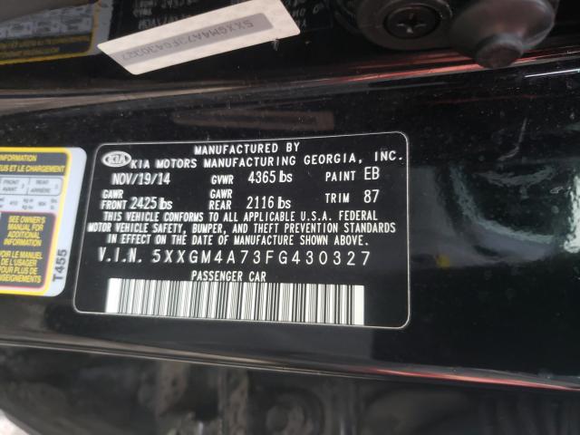 Photo 9 VIN: 5XXGM4A73FG430327 - KIA OPTIMA LX 