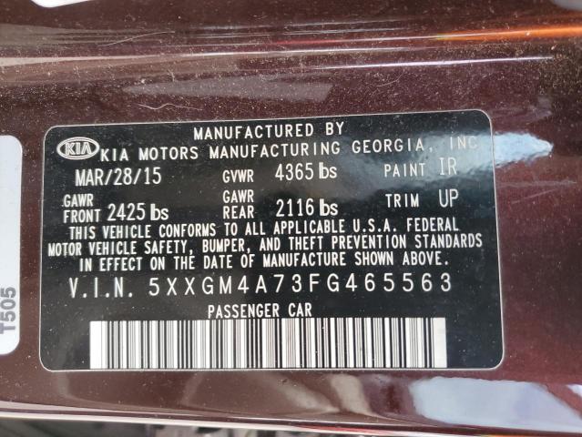 Photo 11 VIN: 5XXGM4A73FG465563 - KIA OPTIMA 