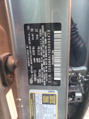 Photo 9 VIN: 5XXGM4A74DG099478 - KIA OPTIMA LX 