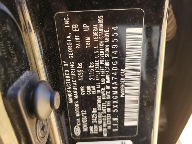 Photo 9 VIN: 5XXGM4A74DG149554 - KIA OPTIMA LX 