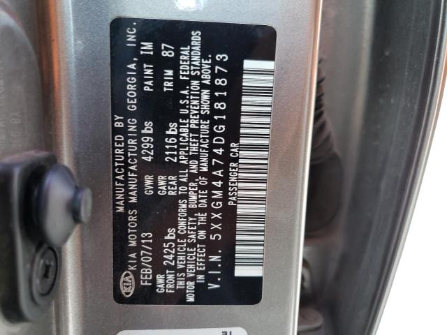 Photo 9 VIN: 5XXGM4A74DG181873 - KIA OPTIMA LX 