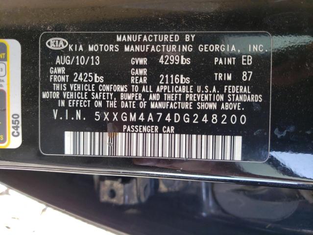 Photo 11 VIN: 5XXGM4A74DG248200 - KIA OPTIMA LX 