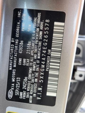 Photo 11 VIN: 5XXGM4A74EG265578 - KIA OPTIMA 