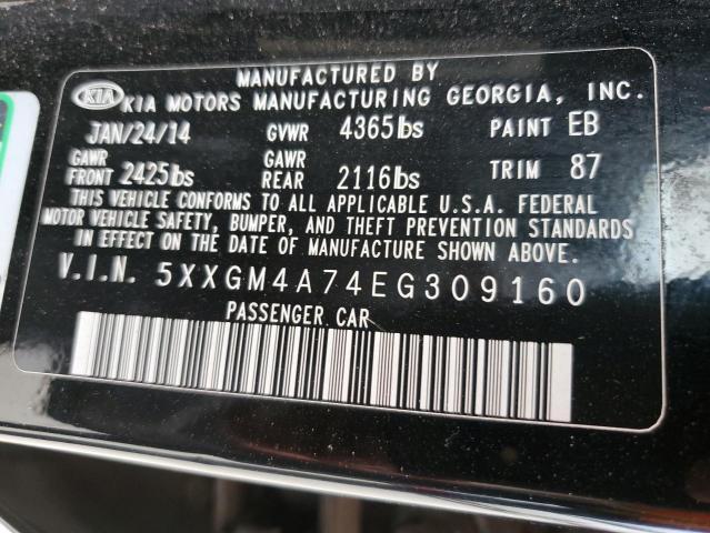 Photo 12 VIN: 5XXGM4A74EG309160 - KIA OPTIMA 