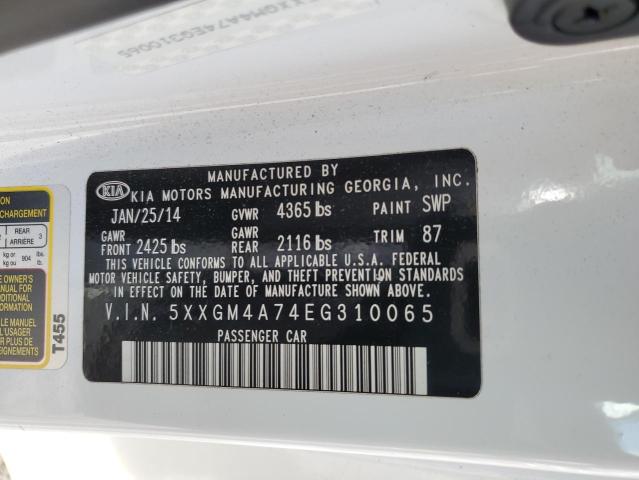 Photo 11 VIN: 5XXGM4A74EG310065 - KIA OPTIMA LX 