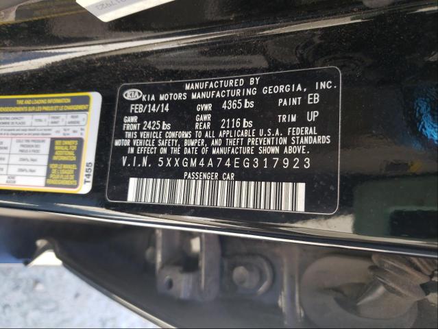 Photo 9 VIN: 5XXGM4A74EG317923 - KIA OPTIMA LX 