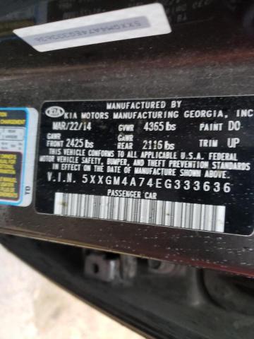 Photo 12 VIN: 5XXGM4A74EG333636 - KIA OPTIMA LX 