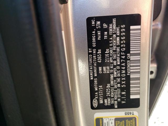 Photo 9 VIN: 5XXGM4A74FG356996 - KIA OPTIMA LX 