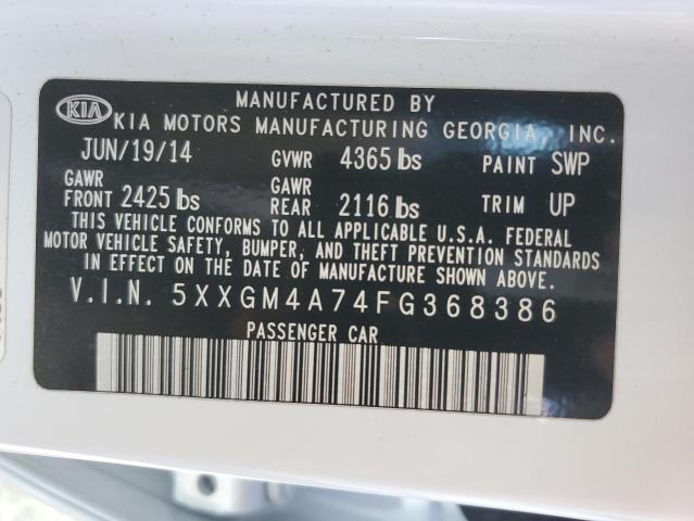 Photo 11 VIN: 5XXGM4A74FG368386 - KIA OPTIMA 