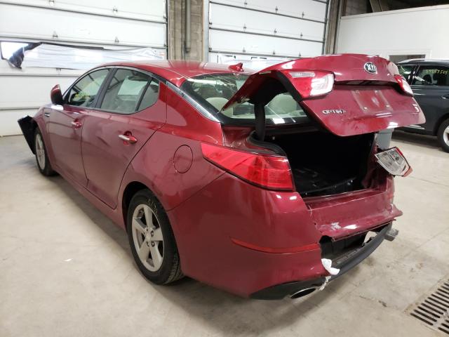 Photo 2 VIN: 5XXGM4A74FG369473 - KIA OPTIMA LX 