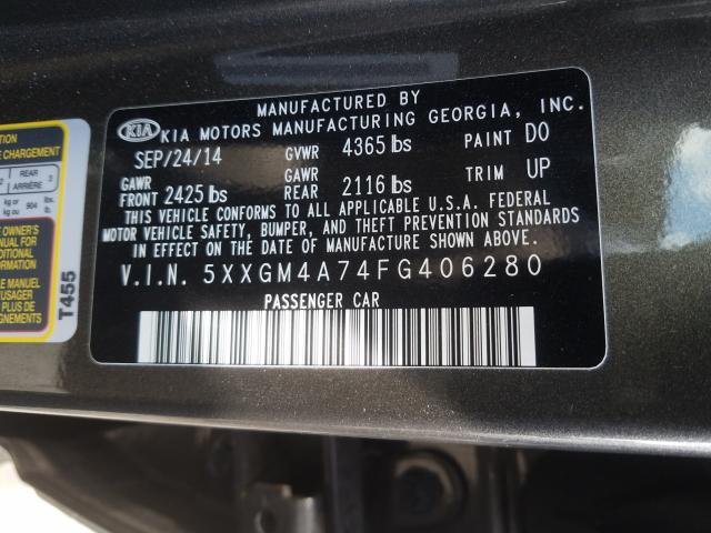 Photo 9 VIN: 5XXGM4A74FG406280 - KIA OPTIMA LX 