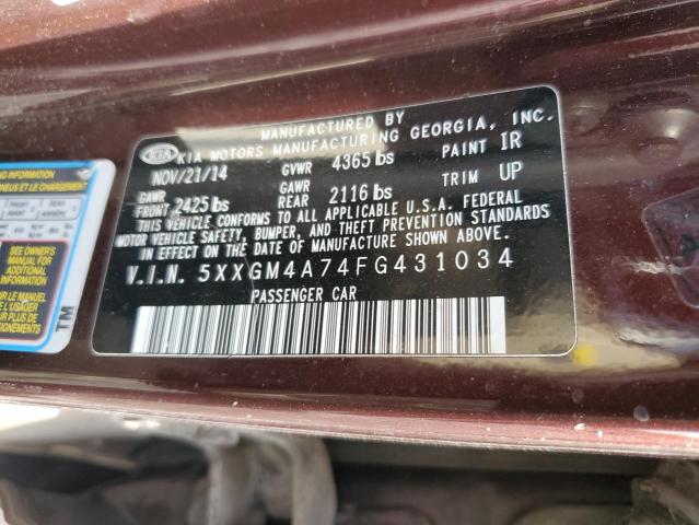 Photo 11 VIN: 5XXGM4A74FG431034 - KIA OPTIMA 