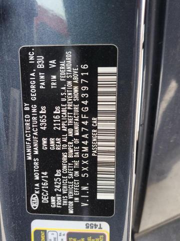 Photo 11 VIN: 5XXGM4A74FG439716 - KIA OPTIMA LX 