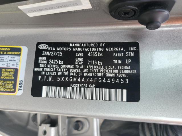 Photo 11 VIN: 5XXGM4A74FG449453 - KIA OPTIMA LX 