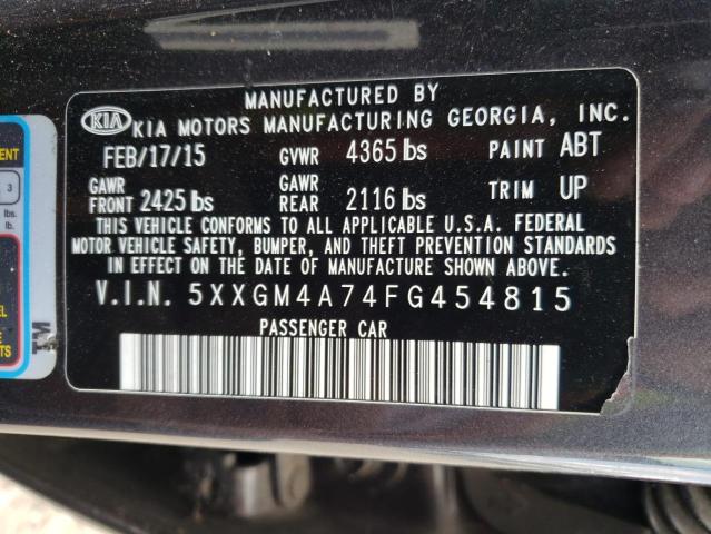 Photo 11 VIN: 5XXGM4A74FG454815 - KIA OPTIMA LX 