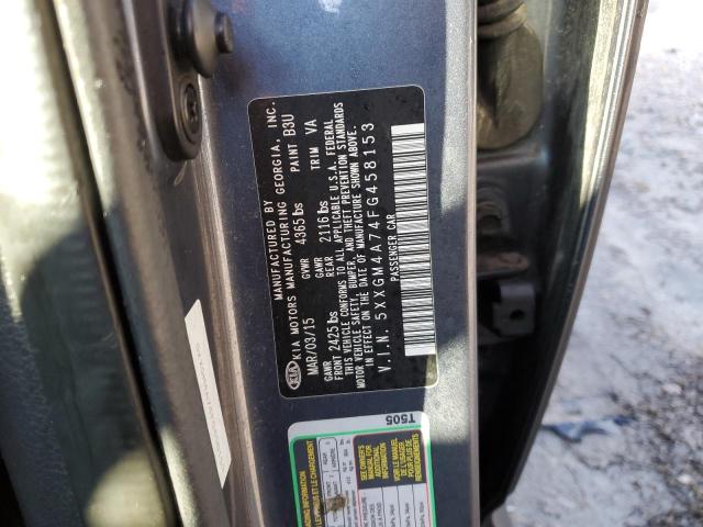 Photo 11 VIN: 5XXGM4A74FG458153 - KIA OPTIMA LX 