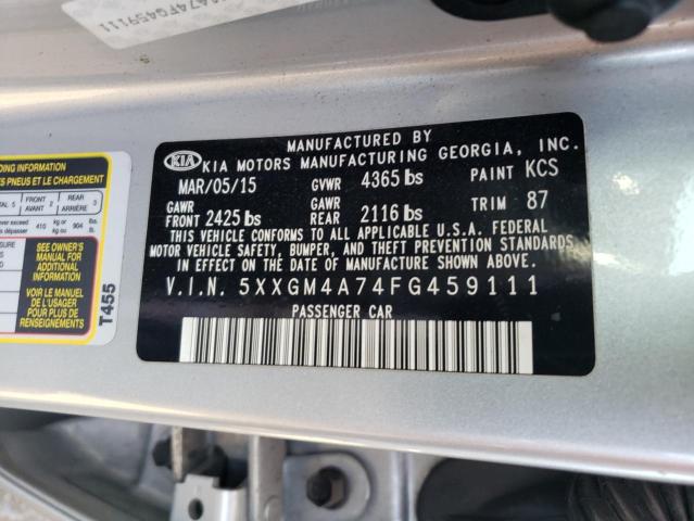 Photo 12 VIN: 5XXGM4A74FG459111 - KIA OPTIMA LX 