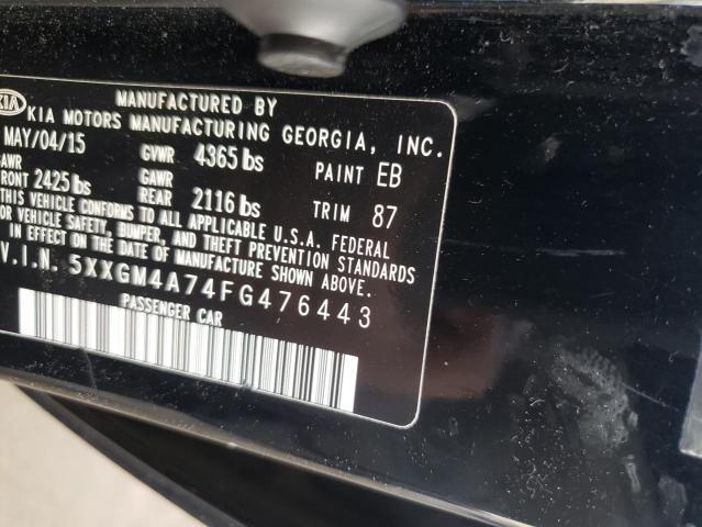 Photo 11 VIN: 5XXGM4A74FG476443 - KIA OPTIMA LX 