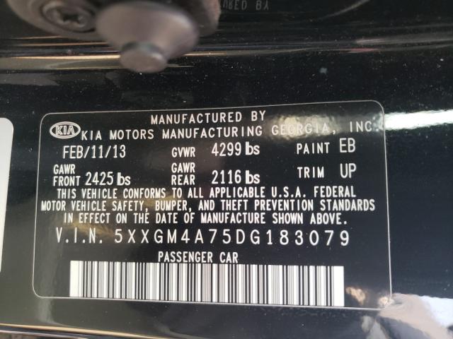 Photo 9 VIN: 5XXGM4A75DG183079 - KIA OPTIMA LX 