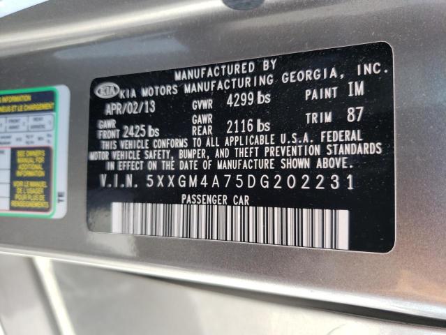 Photo 11 VIN: 5XXGM4A75DG202231 - KIA OPTIMA LX 