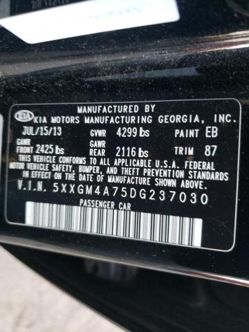 Photo 9 VIN: 5XXGM4A75DG237030 - KIA OPTIMA LX 