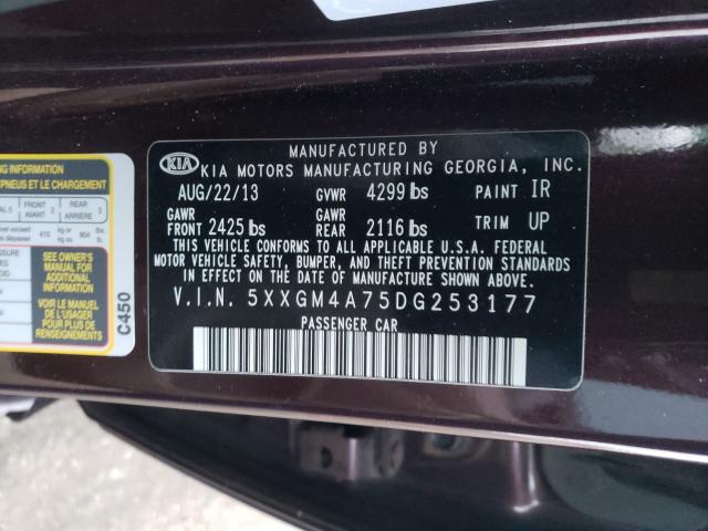 Photo 9 VIN: 5XXGM4A75DG253177 - KIA OPTIMA LX 