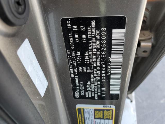 Photo 9 VIN: 5XXGM4A75EG268098 - KIA OPTIMA LX 