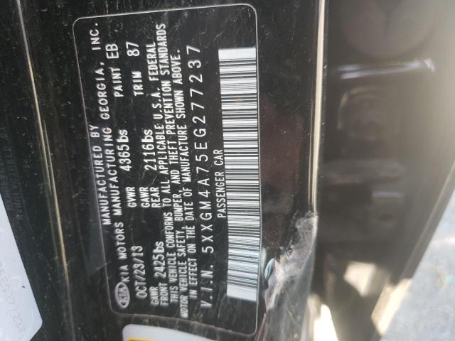 Photo 9 VIN: 5XXGM4A75EG277237 - KIA OPTIMA LX 