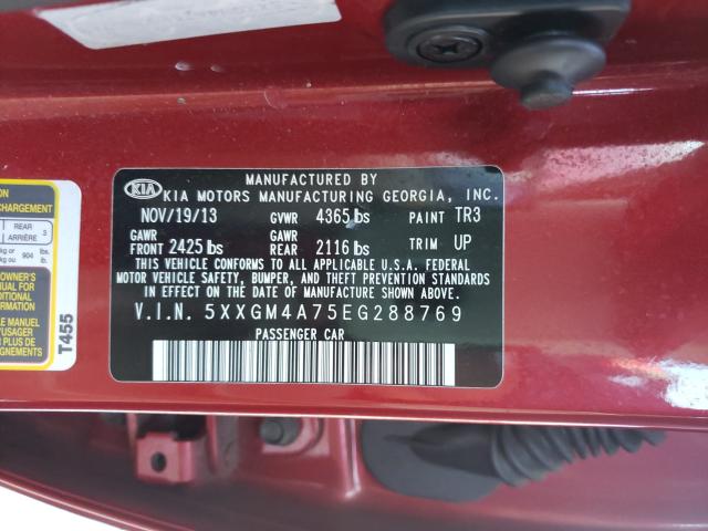 Photo 9 VIN: 5XXGM4A75EG288769 - KIA OPTIMA 