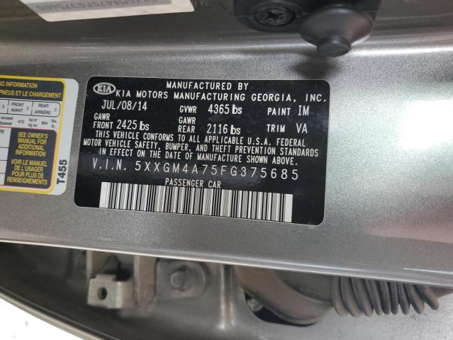 Photo 11 VIN: 5XXGM4A75FG375685 - KIA OPTIMA LX 